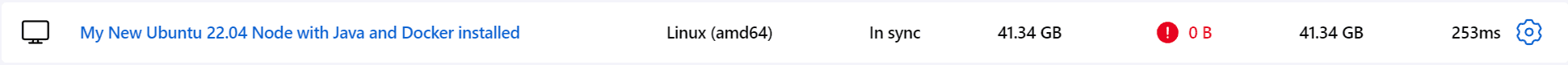 New node looks fine Jenkins UI